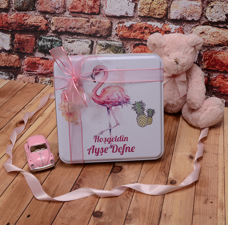 kiz bebek cikolatasi - flamingo  48 adet cikolata 